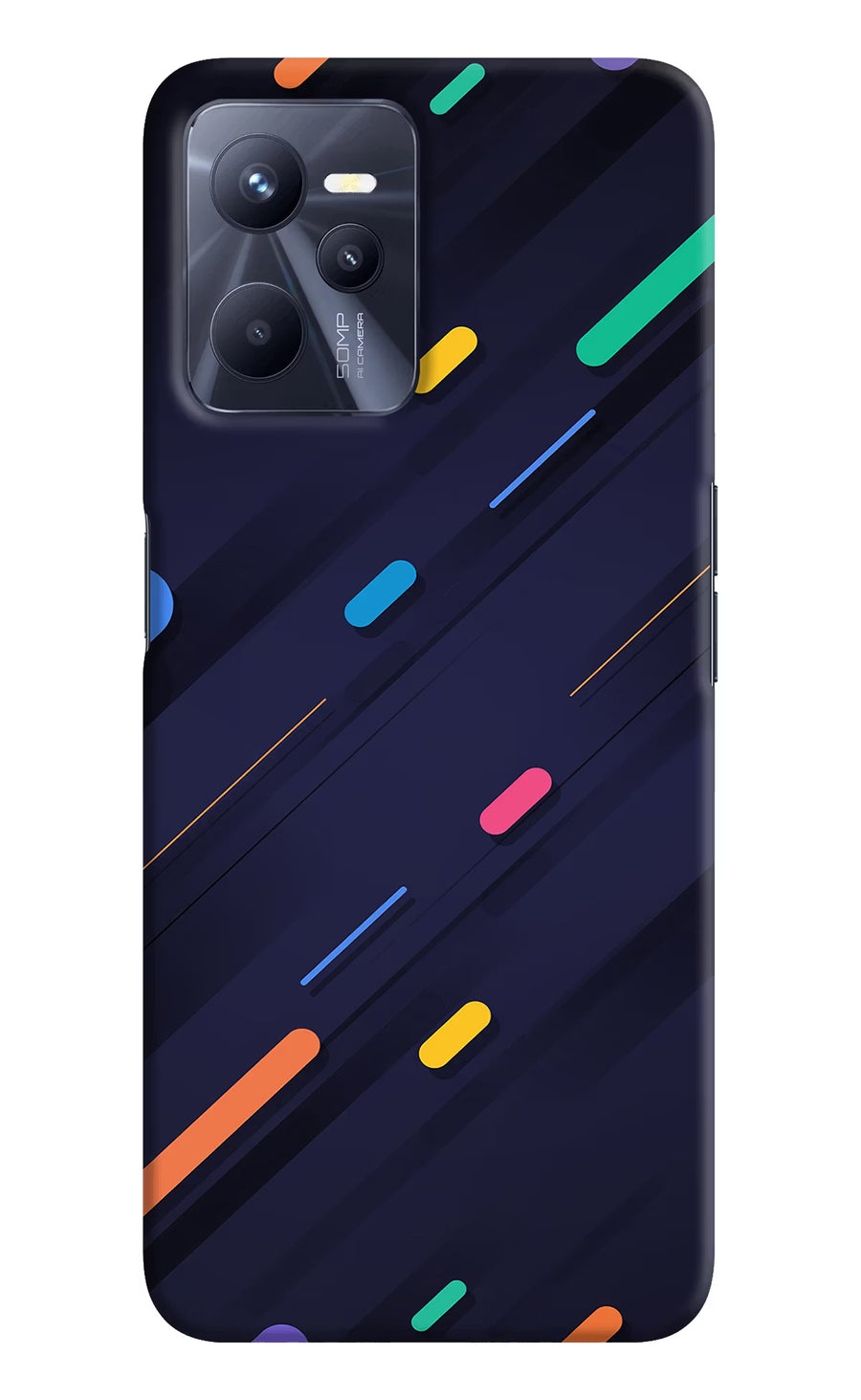 Abstract Design Realme C35 Back Cover, Hard case