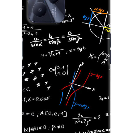 Mathematics Formula Realme C35 Hard Case Back Cover by Casekaro