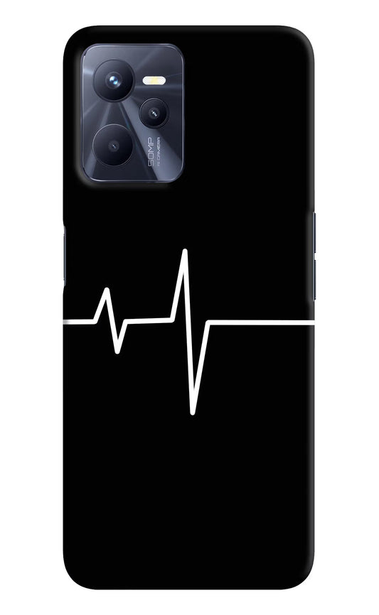 Heart Beats Realme C35 Hard Case Back Cover by Casekaro