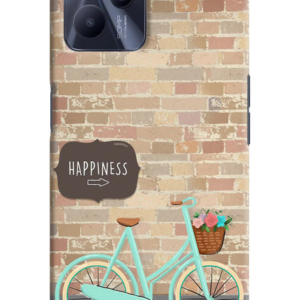 Happiness Artwork Realme C35 Hard Case Back Cover by Casekaro
