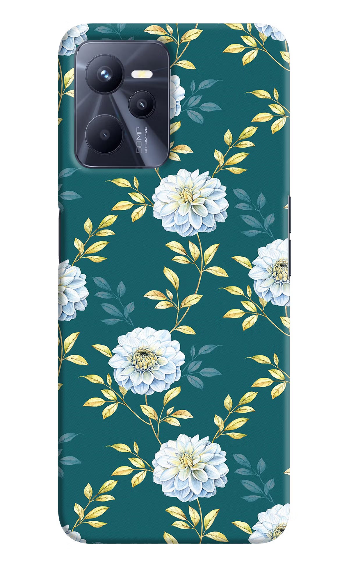 Flowers Realme C35 Hard Case Back Cover by Casekaro