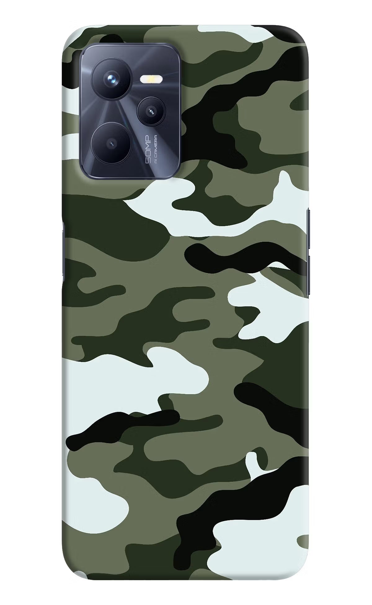 Camouflage Realme C35 Hard Case Back Cover by Casekaro