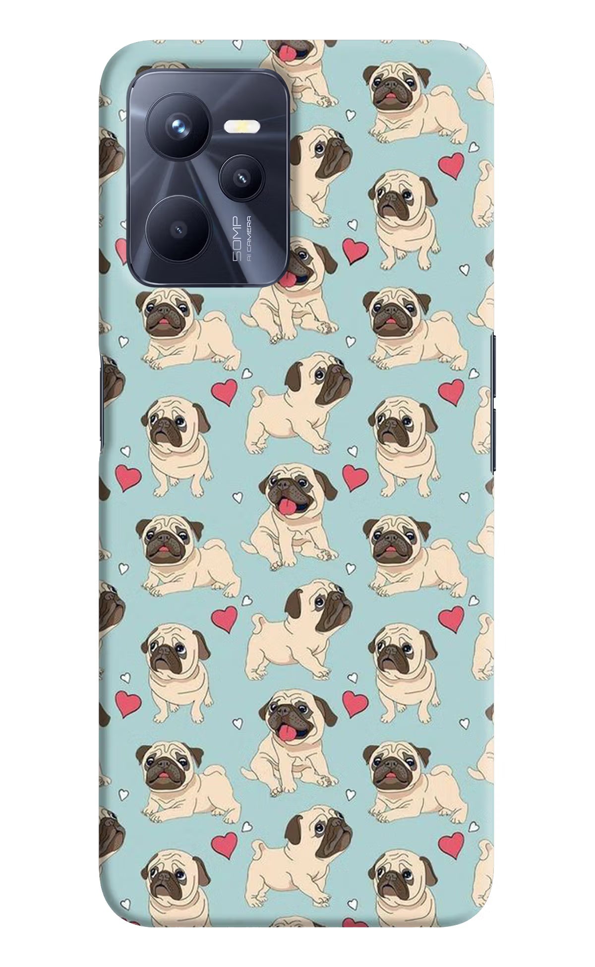Pug Dog Realme C35 Hard Case Back Cover by Casekaro