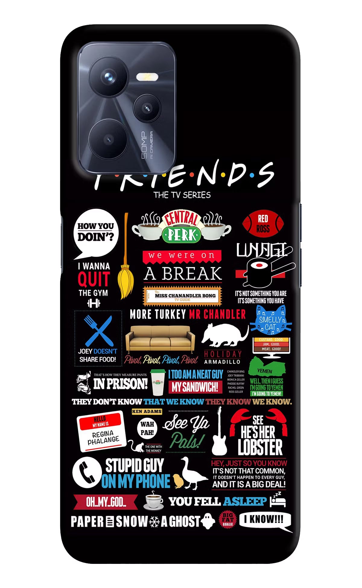 FRIENDS Realme C35 Hard Case Back Cover by Casekaro