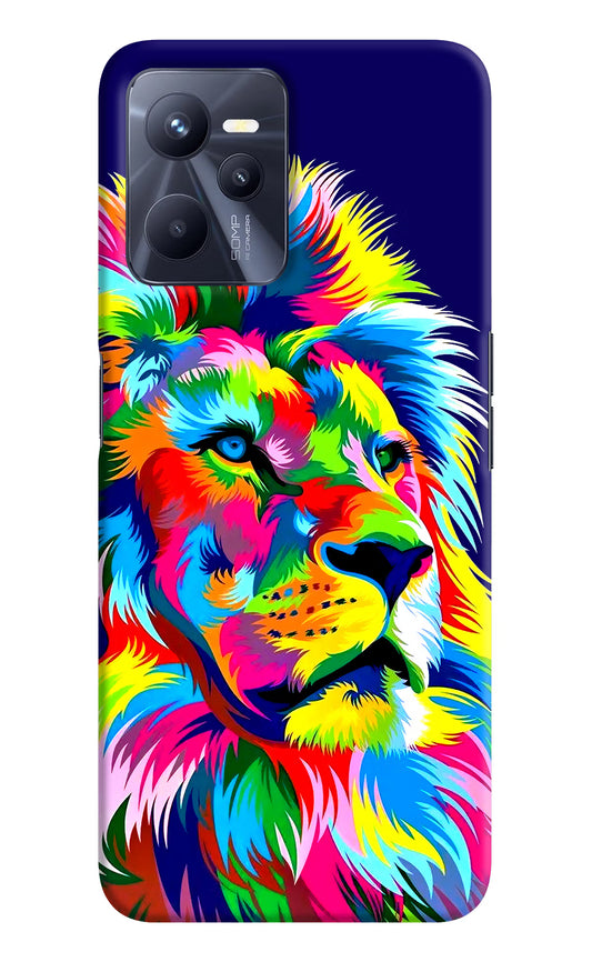 Vector Art Lion Realme C35 Hard Case Back Cover by Casekaro