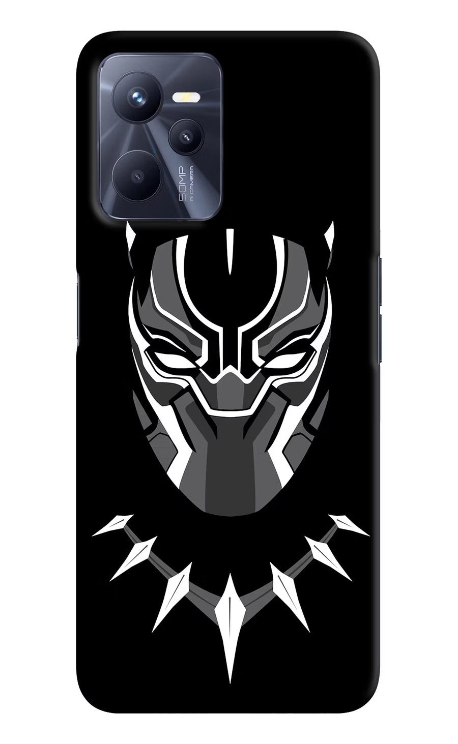 Black Panther Realme C35 Back Cover, Hard case
