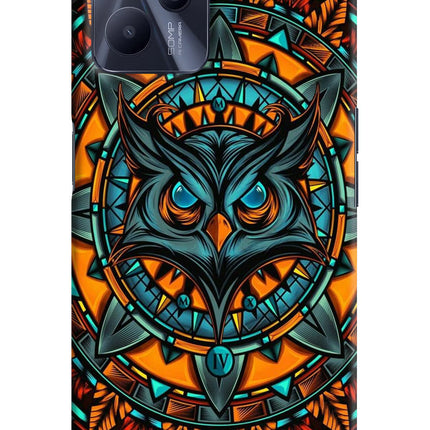 Angry Owl Art Realme C35 Hard Case Back Cover by Casekaro