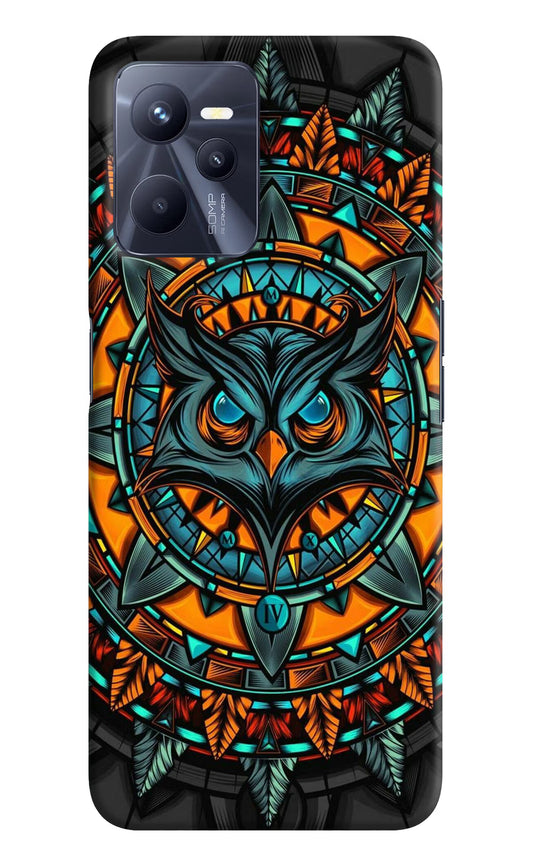 Angry Owl Art Realme C35 Hard Case Back Cover by Casekaro