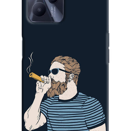 Smoking Realme C35 Hard Case Back Cover by Casekaro