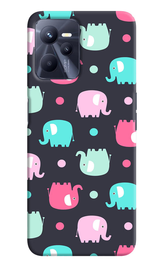Elephants Realme C35 Hard Case Back Cover by Casekaro