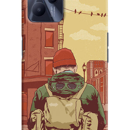 Adventurous Realme C35 Hard Case Back Cover by Casekaro