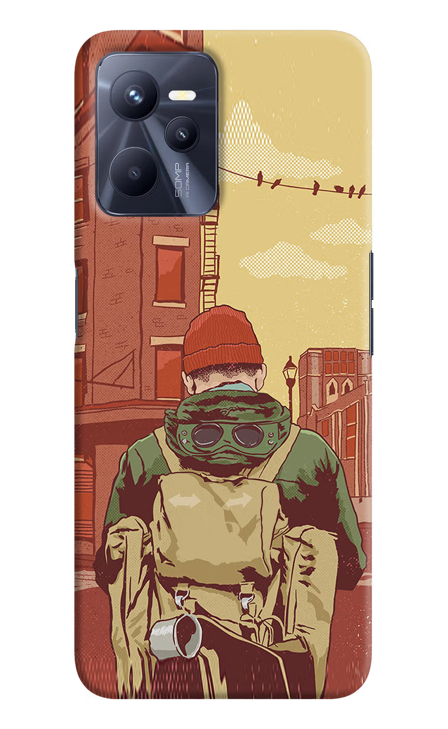 Adventurous Realme C35 Back Cover, Hard case