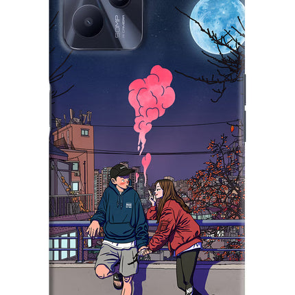Chilling Couple Realme C35 Hard Case Back Cover by Casekaro