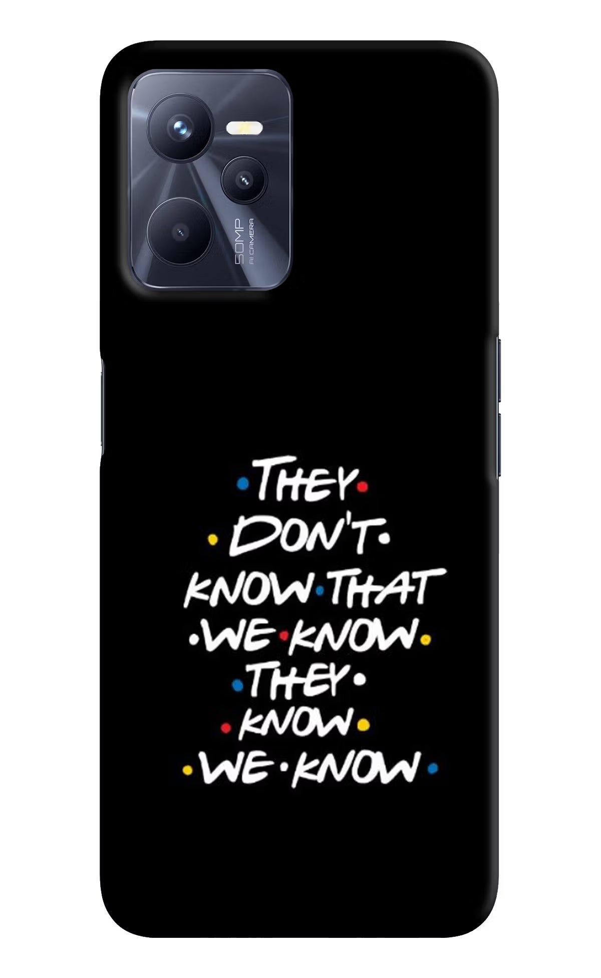FRIENDS Dialogue Realme C35 Hard Case Back Cover by Casekaro