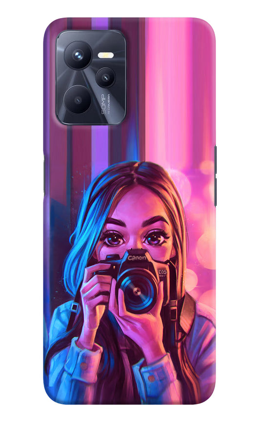 Girl Photographer Realme C35 Hard Case Back Cover by Casekaro