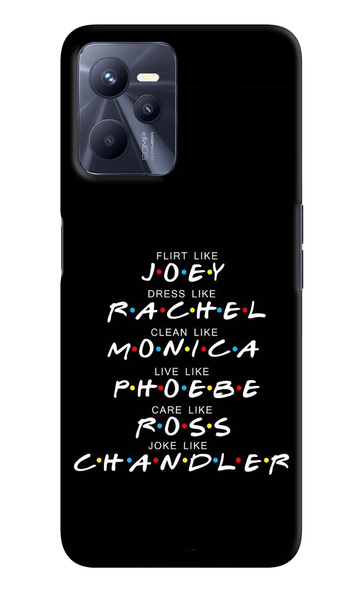 FRIENDS Character Realme C35 Hard Case Back Cover by Casekaro