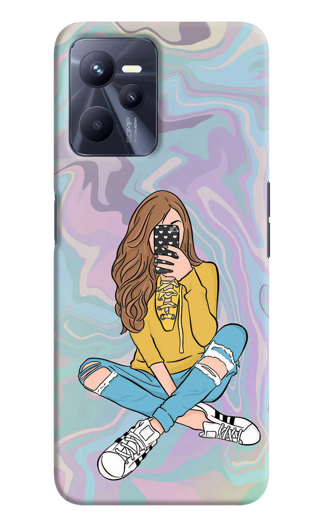 Selfie Girl Realme C35 Hard Case Back Cover by Casekaro