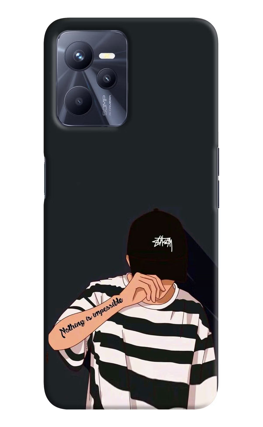 Aesthetic Boy Realme C35 Back Cover, Hard case