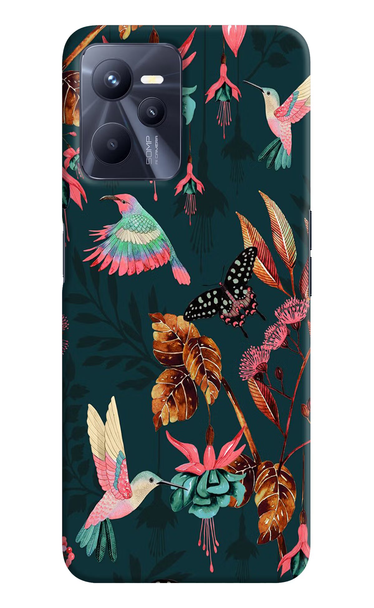 Birds Realme C35 Hard Case Back Cover by Casekaro