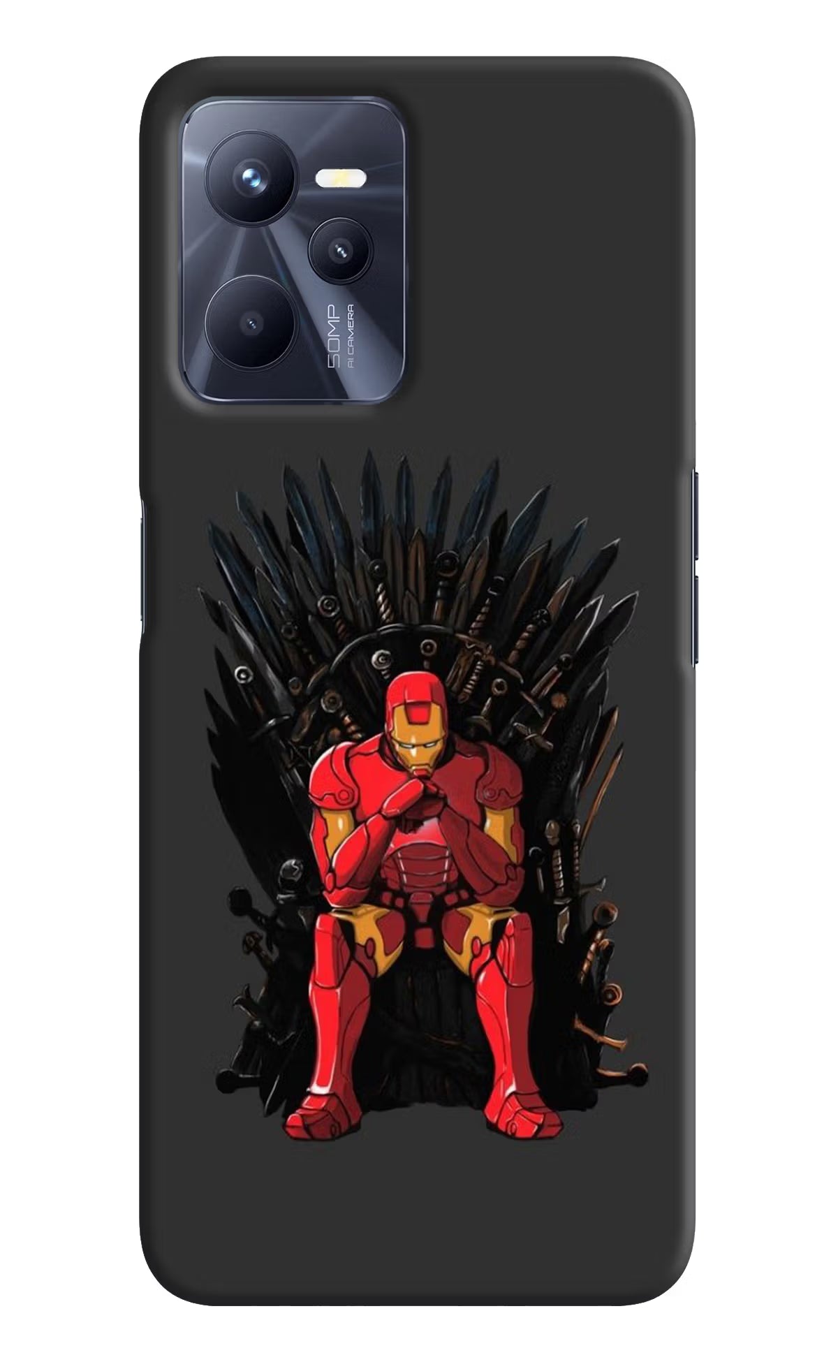 Ironman Throne Realme C35 Hard Case Back Cover by Casekaro