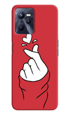 Korean Love Sign Realme C35 Hard Case Back Cover by Casekaro
