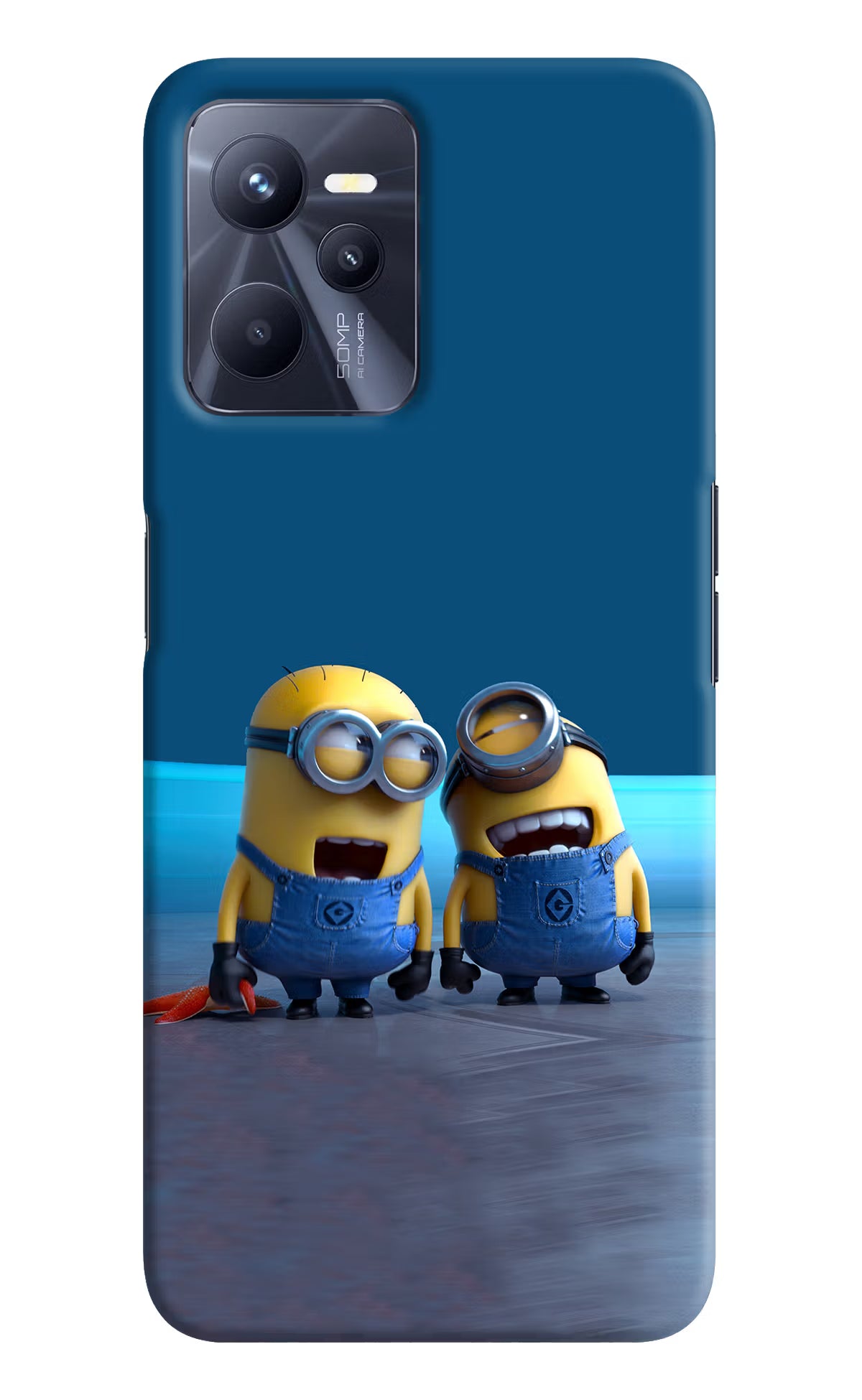 Minion Laughing Realme C35 Hard Case Back Cover by Casekaro