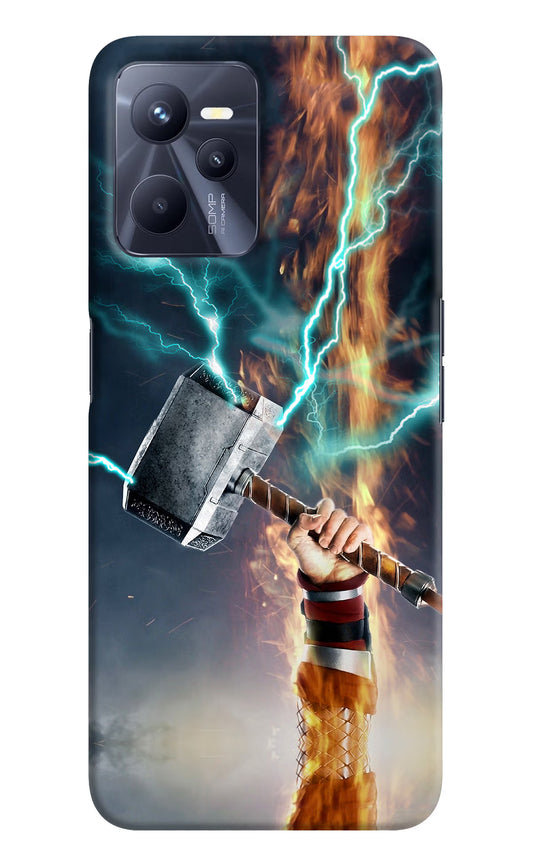 Thor Hammer Mjolnir Realme C35 Hard Case Back Cover by Casekaro