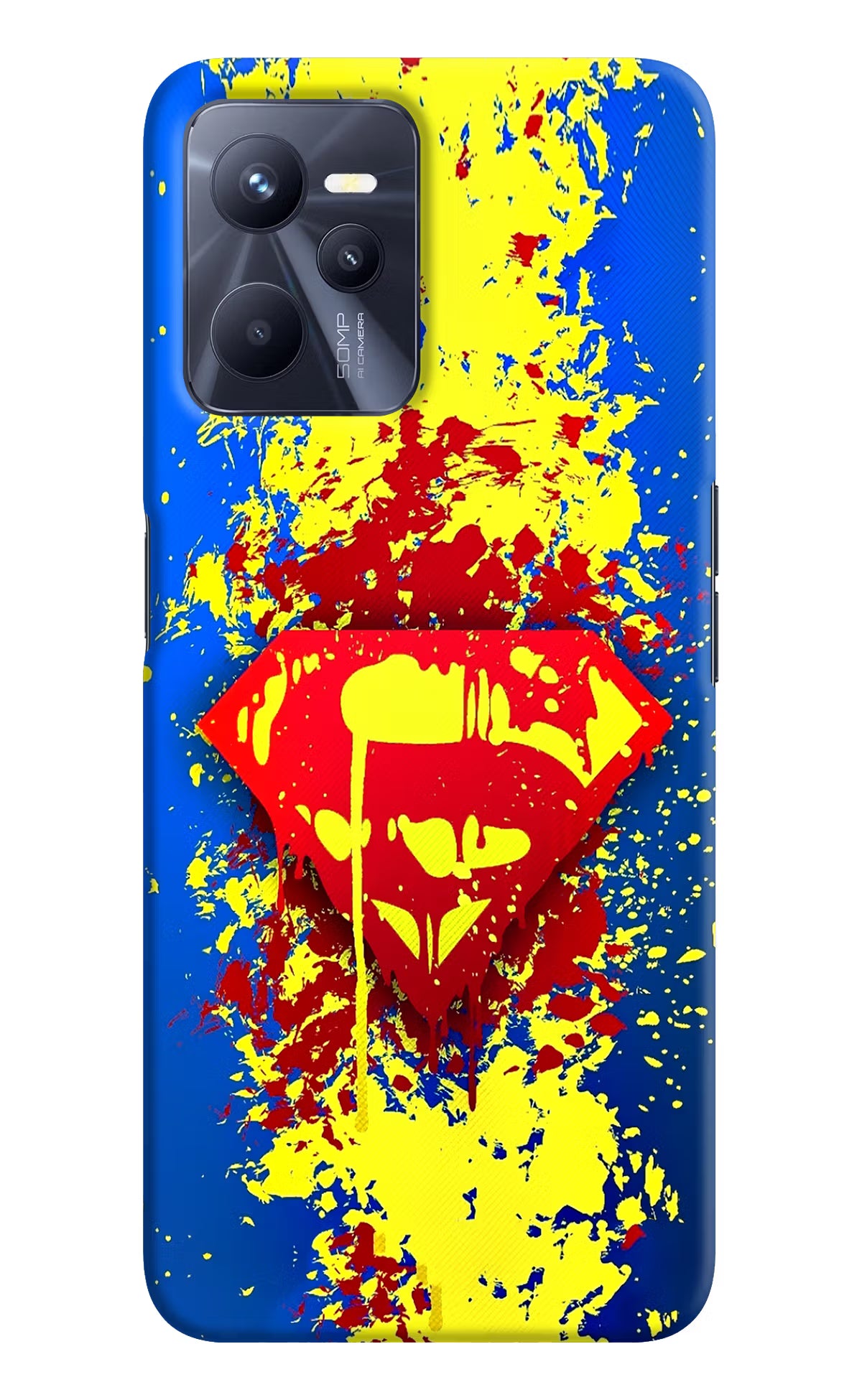 Superman logo Realme C35 Hard Case Back Cover by Casekaro