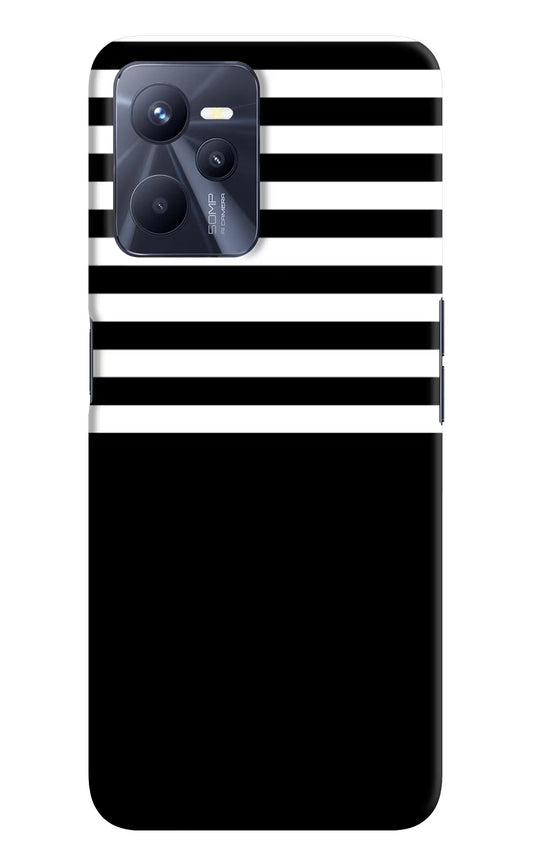 Black and White Print Realme C35 Hard Case Back Cover by Casekaro