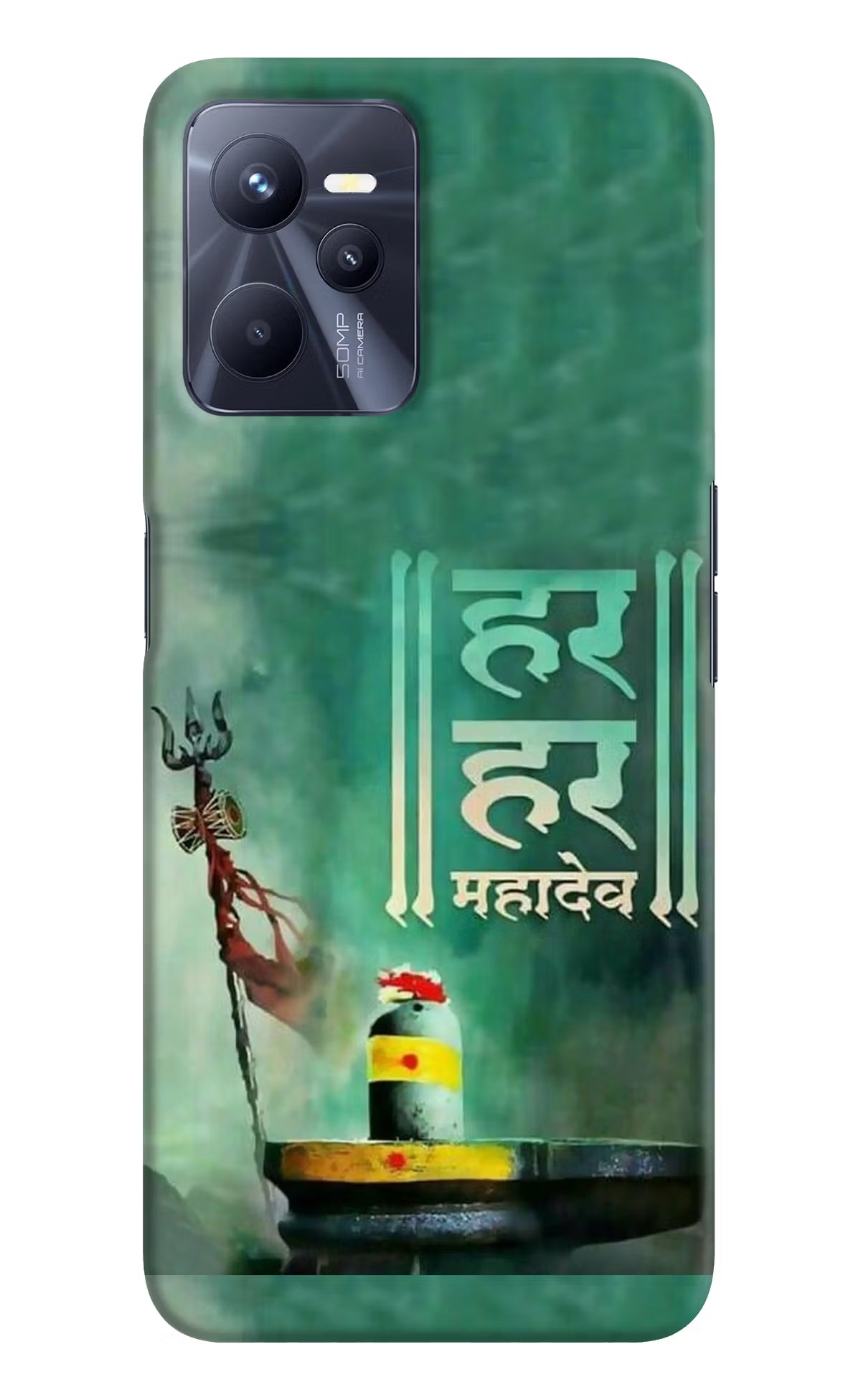 Har Har Mahadev Shivling Realme C35 Hard Case Back Cover by Casekaro