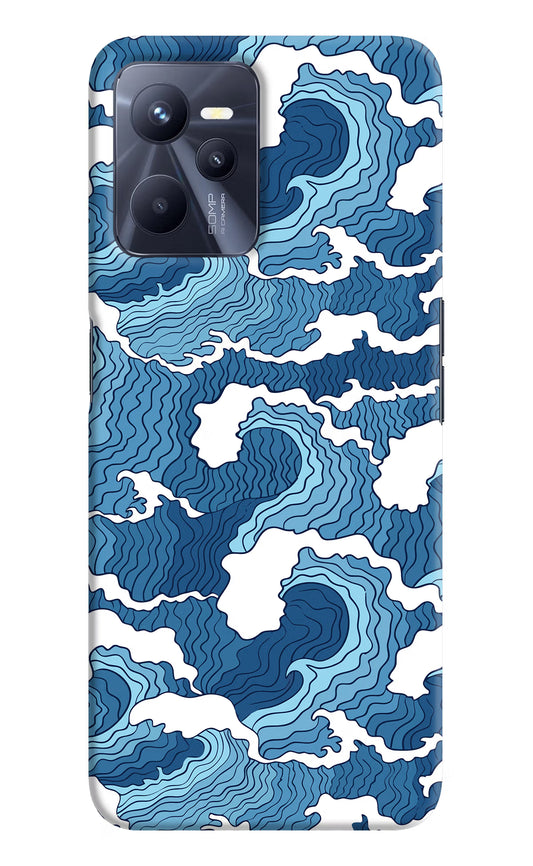 Blue Waves Realme C35 Hard Case Back Cover by Casekaro