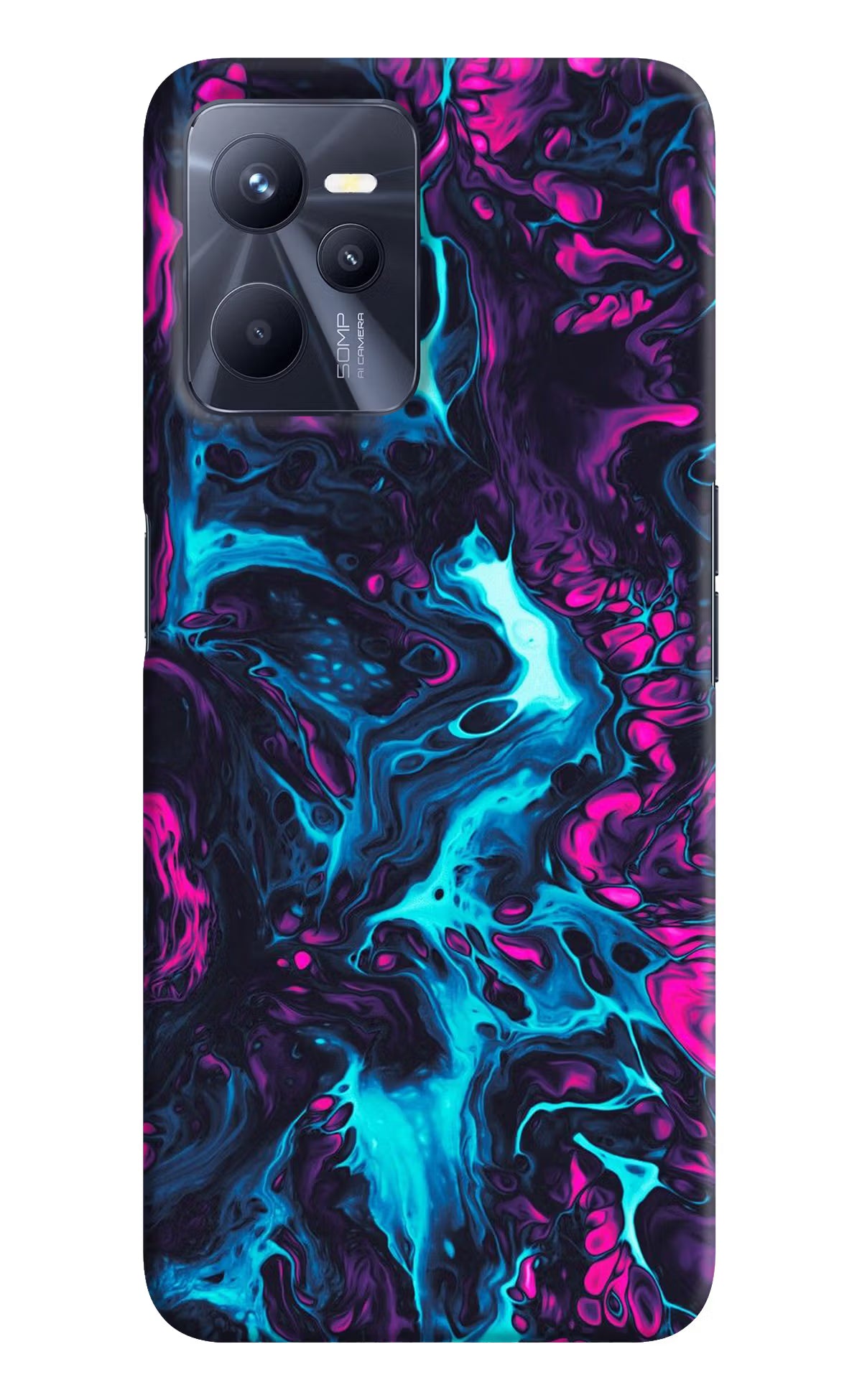 Abstract Realme C35 Hard Case Back Cover by Casekaro