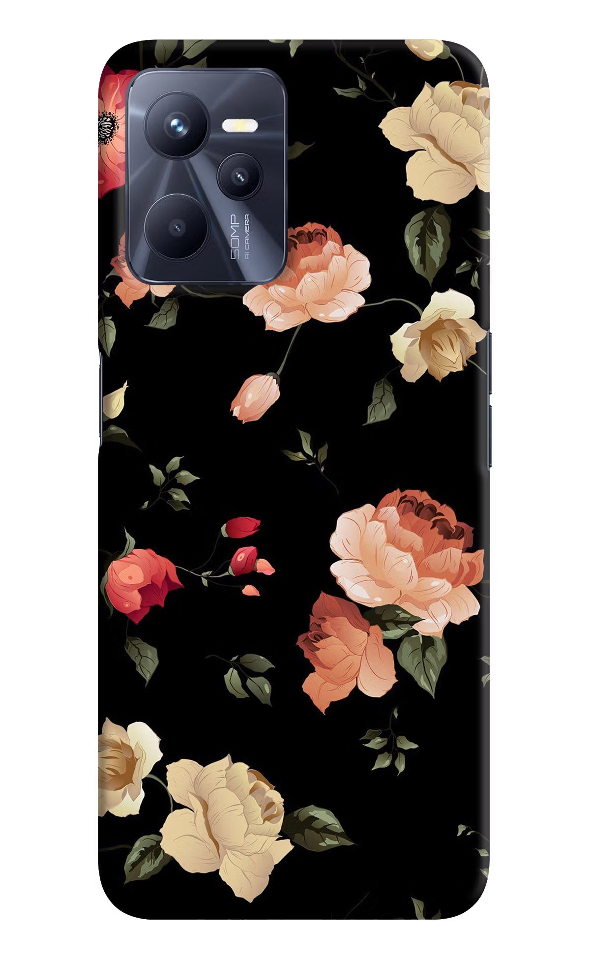 Flowers Realme C35 Hard Case Back Cover by Casekaro