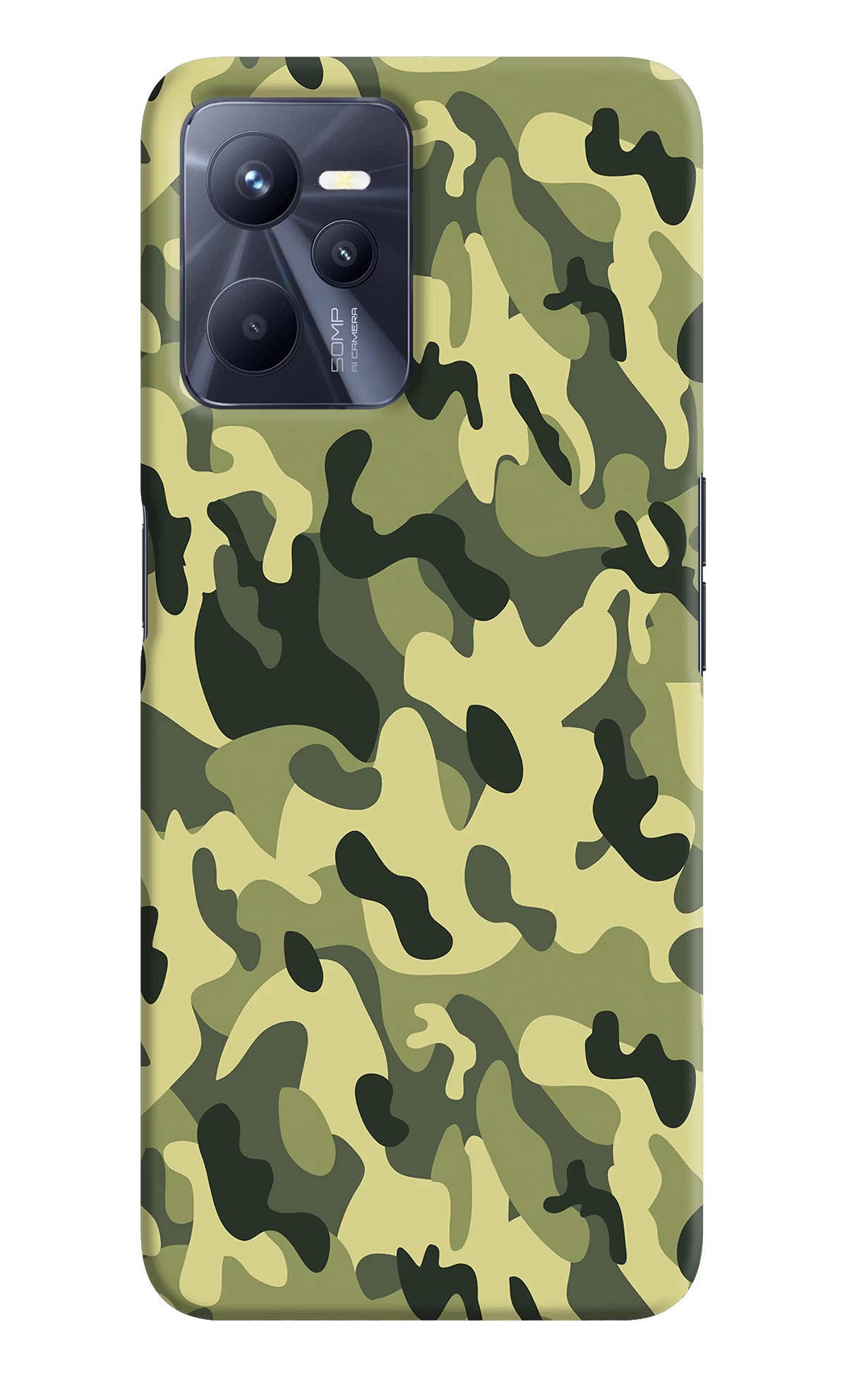 Camouflage Realme C35 Hard Case Back Cover by Casekaro