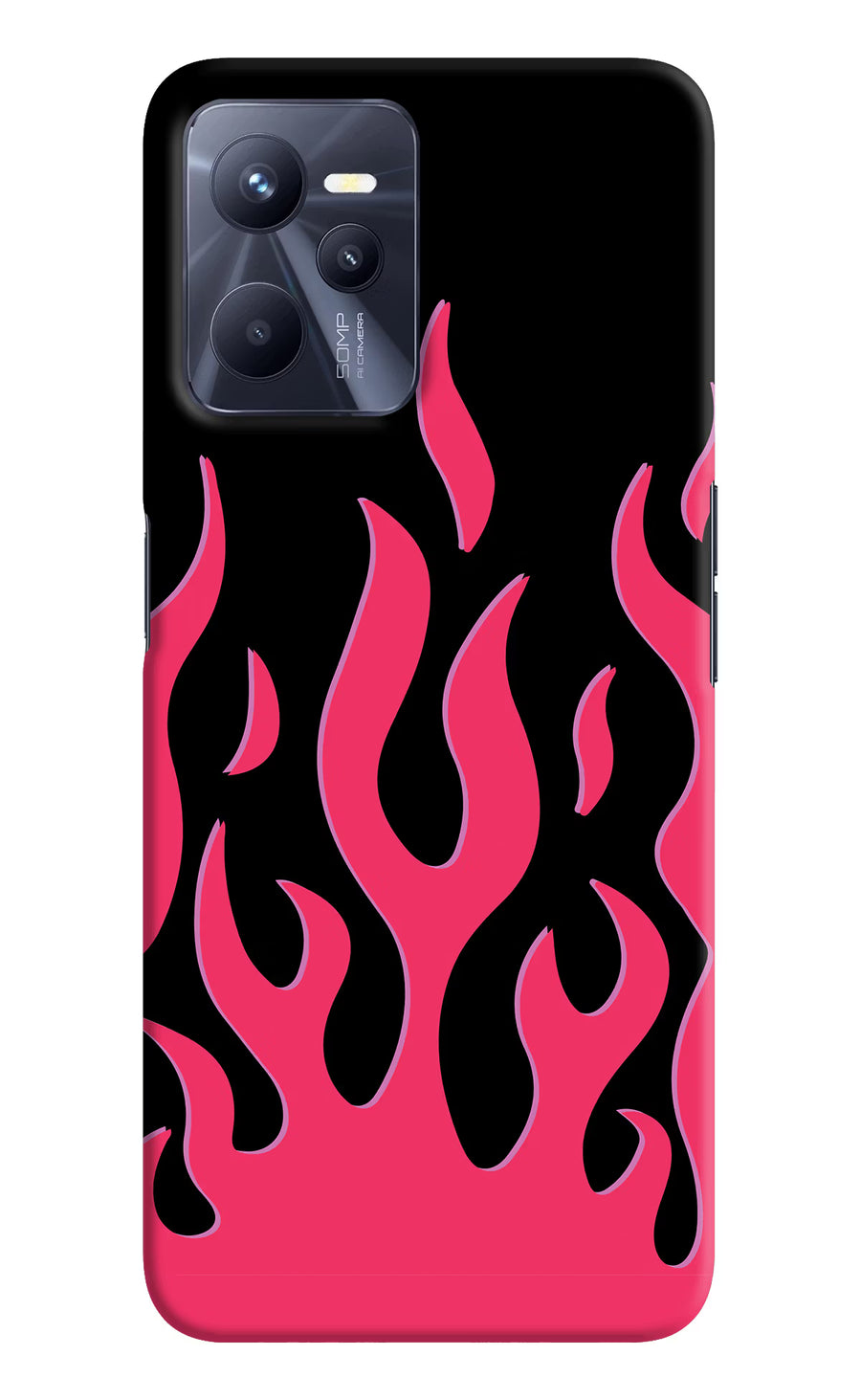 Fire Flames Realme C35 Back Cover, Hard case