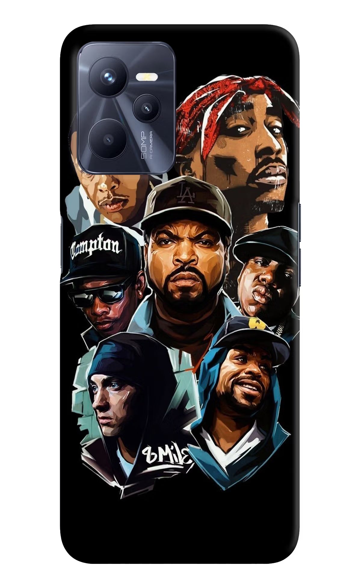 Rappers Realme C35 Hard Case Back Cover by Casekaro