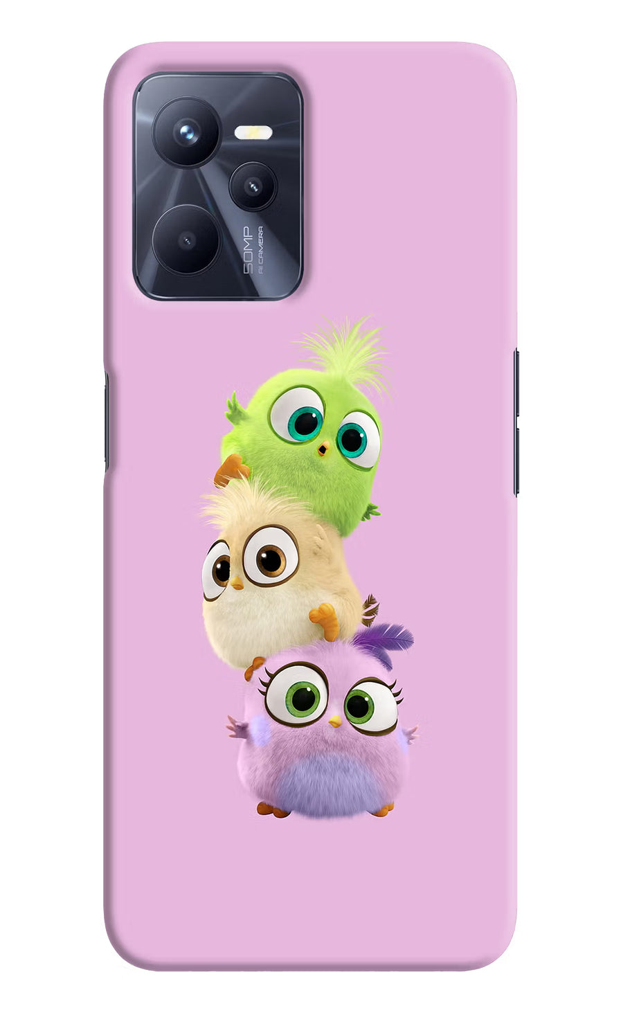 Cute Little Birds Realme C35 Back Cover, Hard case