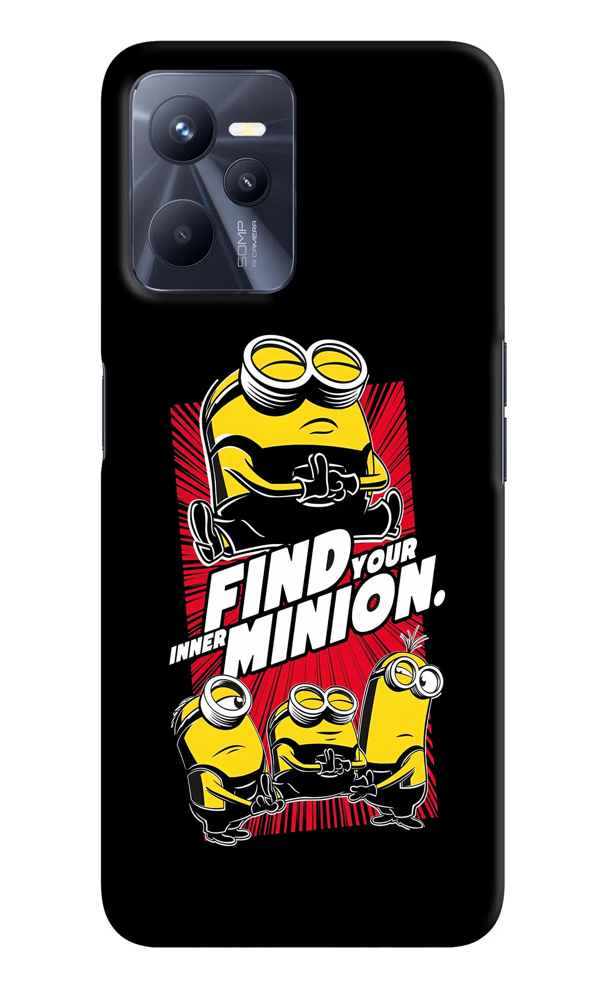 Find your inner Minion Realme C35 Hard Case Back Cover by Casekaro