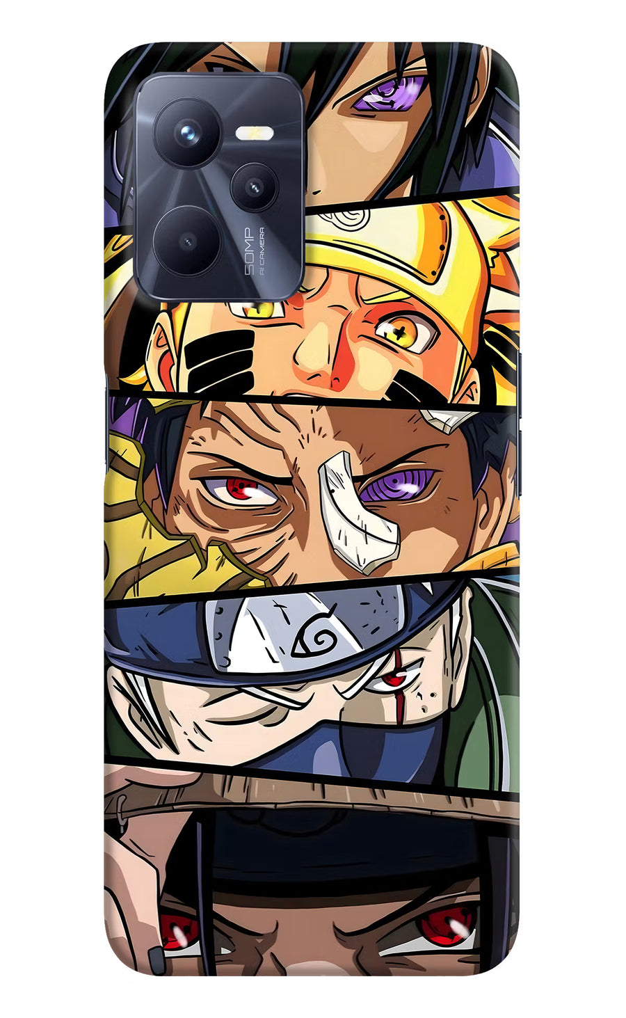 Naruto Character Realme C35 Back Cover, Hard case