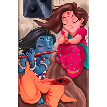 Radhe Krishna Realme C35 Hard Case Back Cover by Casekaro