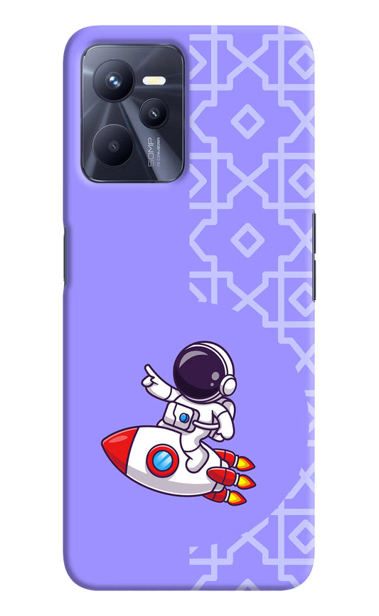 Cute Astronaut Realme C35 Hard Case Back Cover by Casekaro