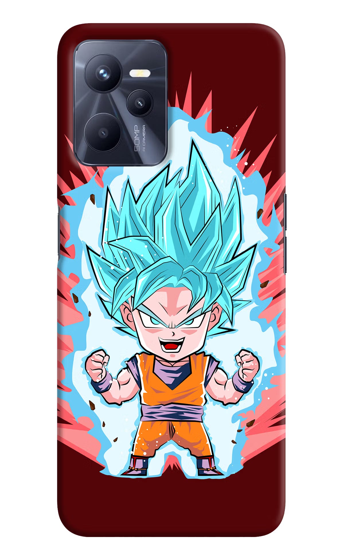Goku Little Realme C35 Hard Case Back Cover by Casekaro