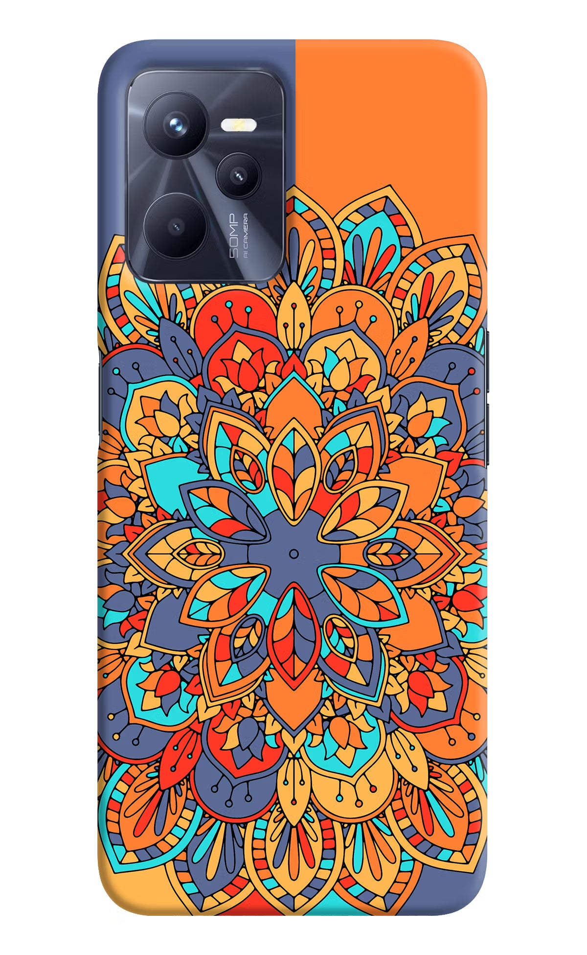 Color Mandala Realme C35 Hard Case Back Cover by Casekaro