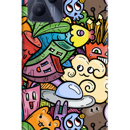 Veggie Doodle Realme C35 Hard Case Back Cover by Casekaro
