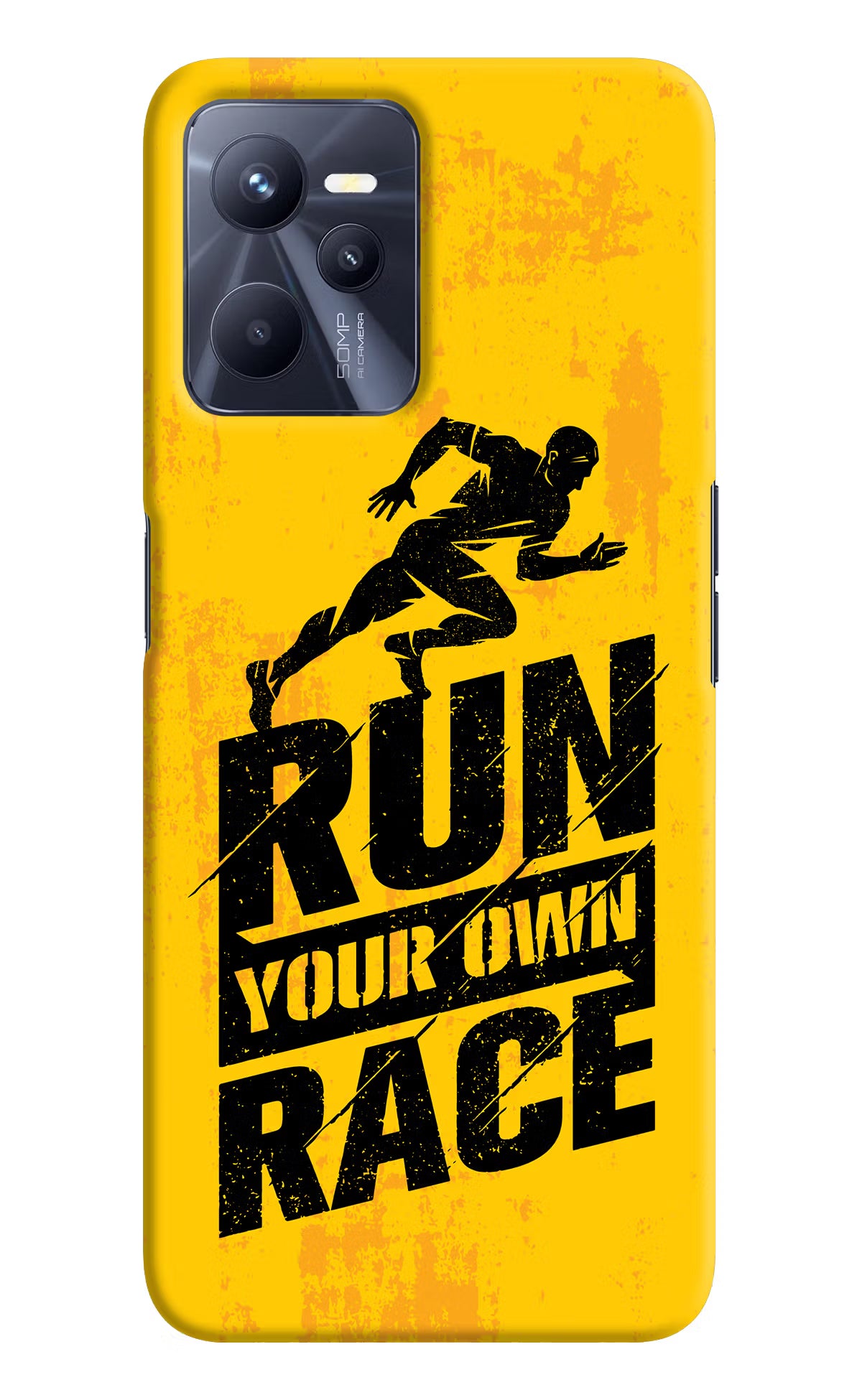Run Your Own Race Realme C35 Hard Case Back Cover by Casekaro