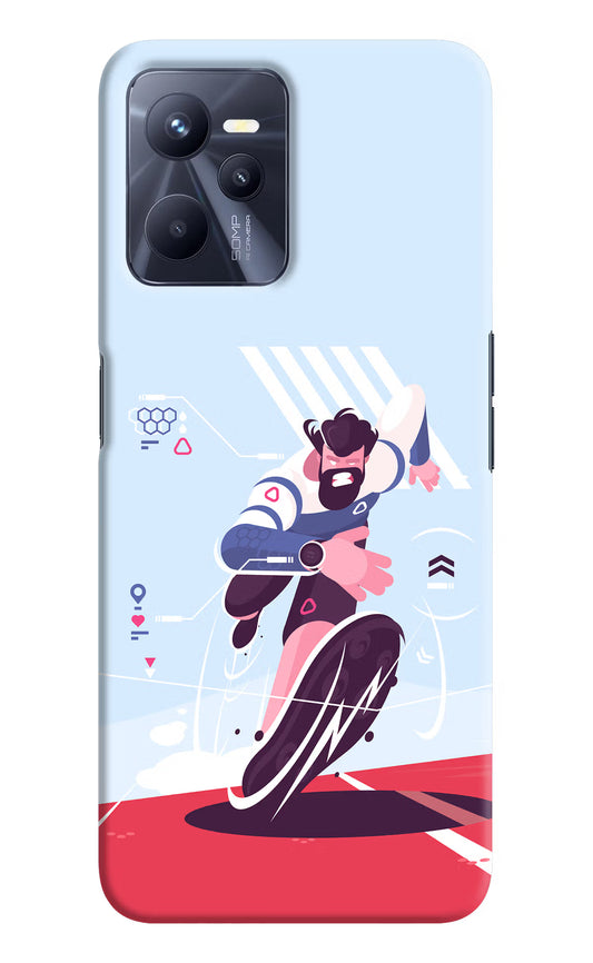 Run Pro Realme C35 Hard Case Back Cover by Casekaro
