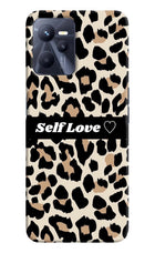 Leopard Print Self Love Realme C35 Hard Case Back Cover by Casekaro