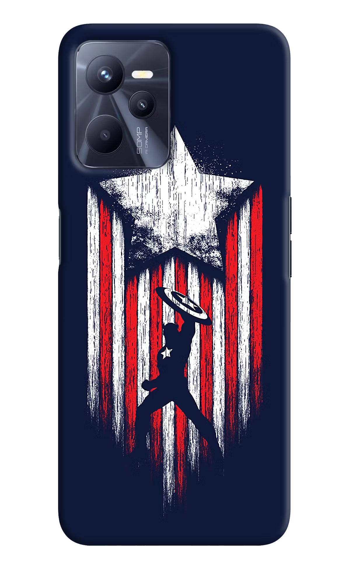 Captain America Marvel Art Realme C35 Hard Case Back Cover by Casekaro