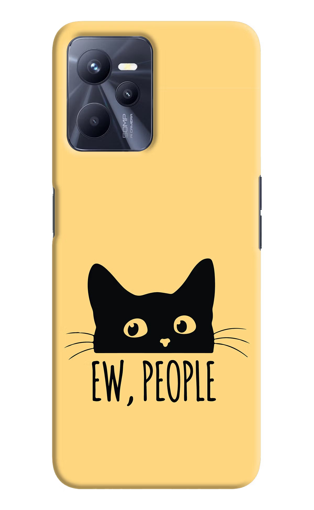 Ew People Catitude Realme C35 Hard Case Back Cover by Casekaro