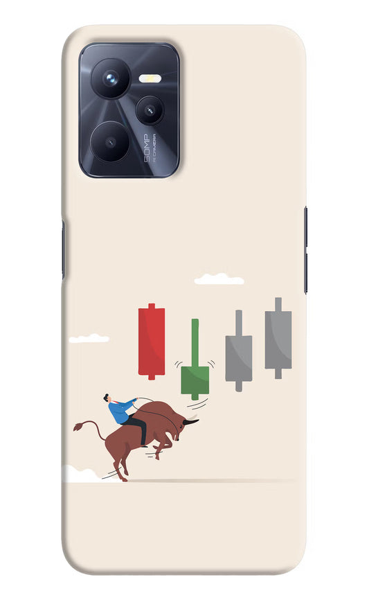 Bull Trading Momentum Realme C35 Hard Case Back Cover by Casekaro